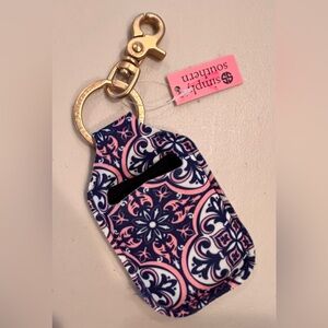Simply Southern | Damask, key FOB, sanitizer, key chain.